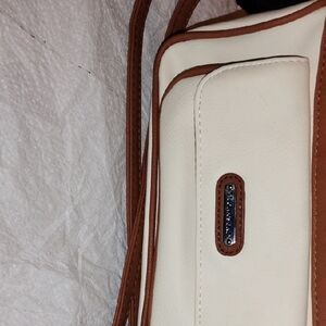 Elegant Cream and Tan Women's Bag